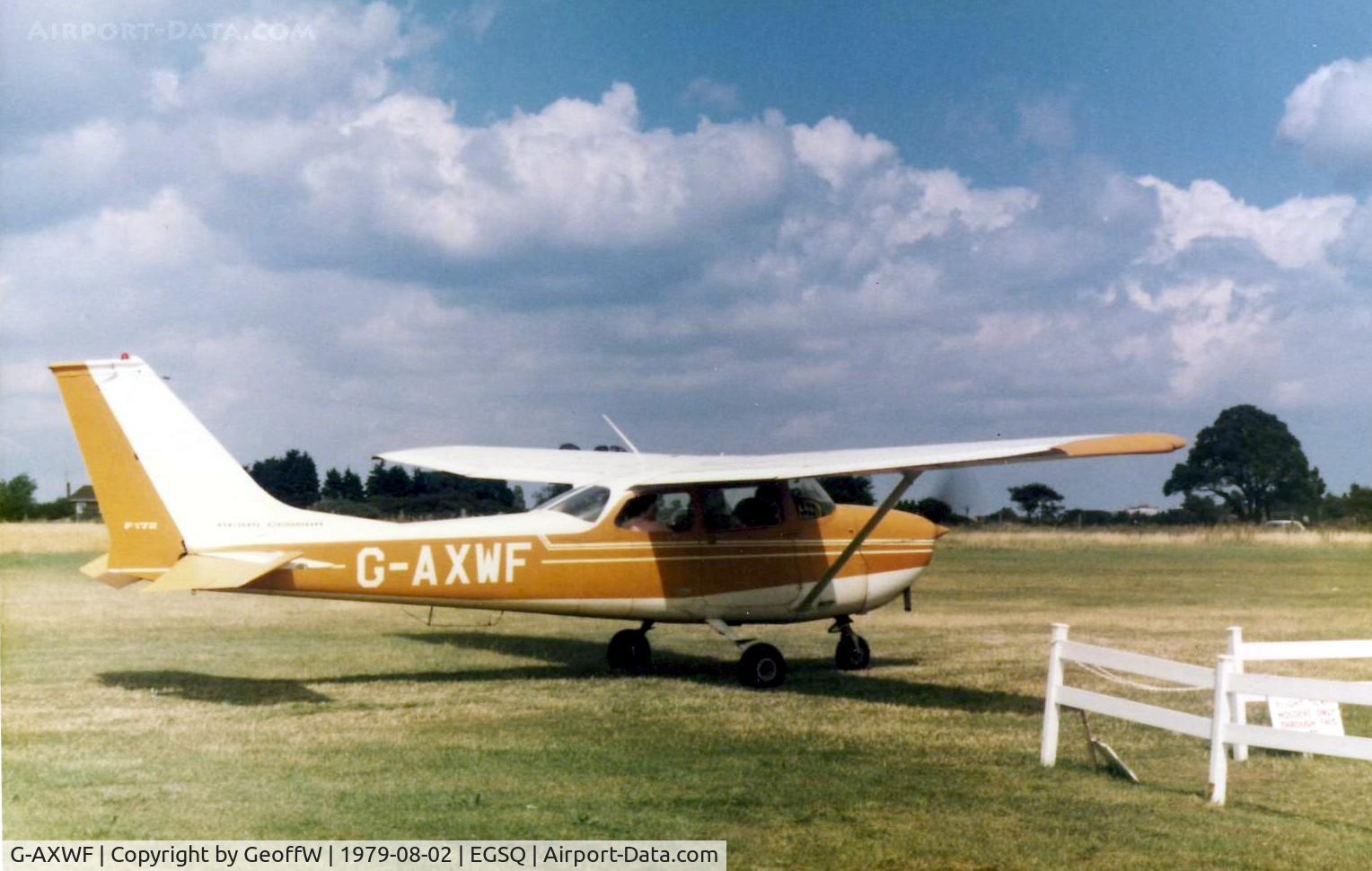 G-AXWF, 1970 Reims F172H Skyhawk C/N 0697, Cessna F172H on pleasure flying duties