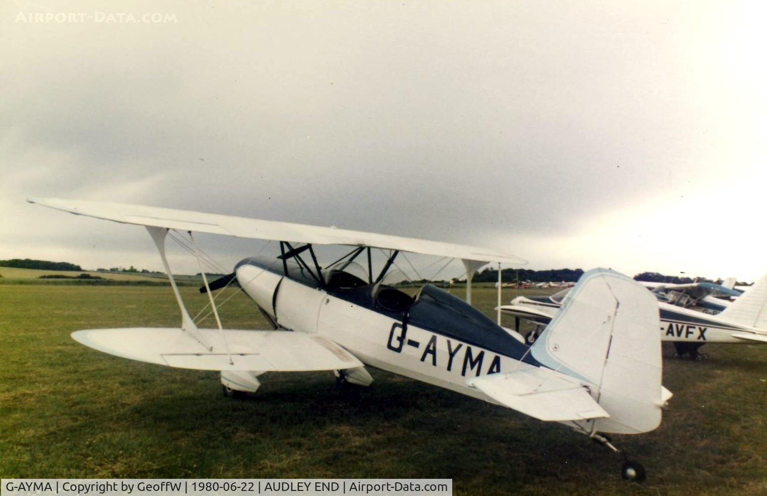 G-AYMA, 1978 Stolp SA-300 Starduster Too C/N PFA 035-10076, Audley End Air Day 1980