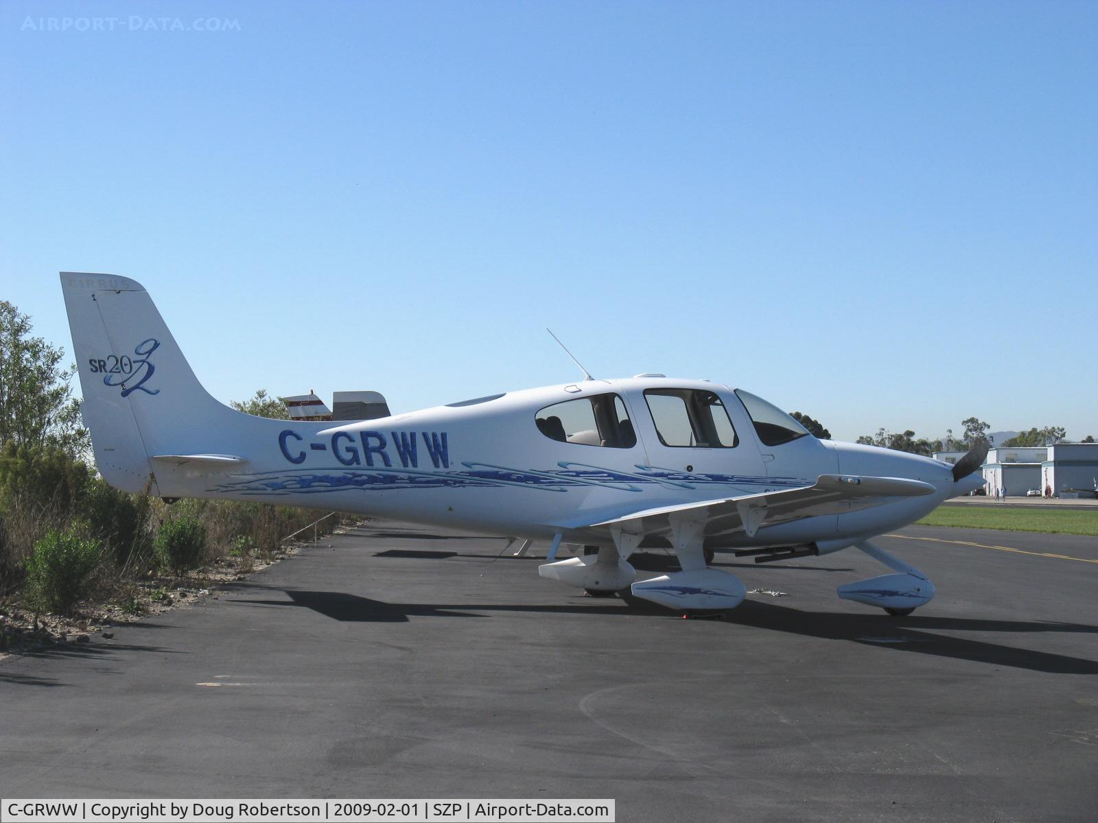 C-GRWW, 2006 Cirrus SR20 G2 C/N 1722, 2006 Cirrus SR20 Generation 2, Continental IO-360-ES 200 Hp