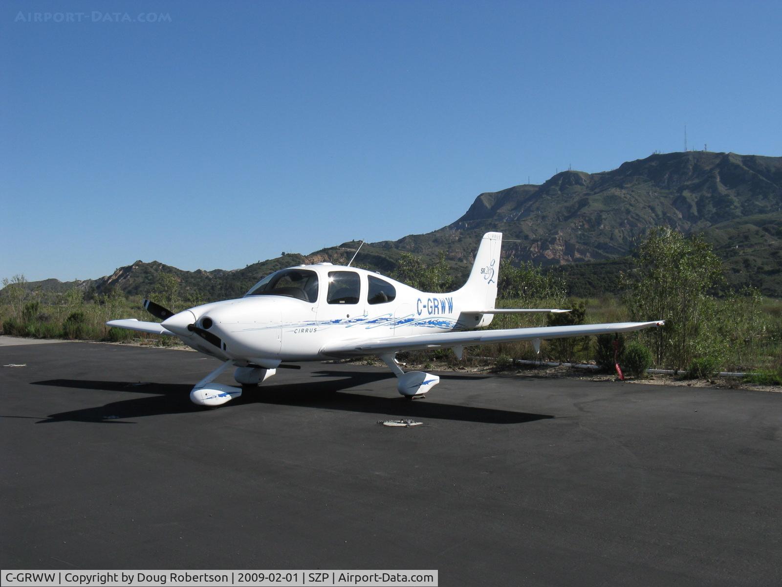 C-GRWW, 2006 Cirrus SR20 G2 C/N 1722, 2006 Cirrus SR20 Generation 2, Continental IO-360-ES 200 Hp