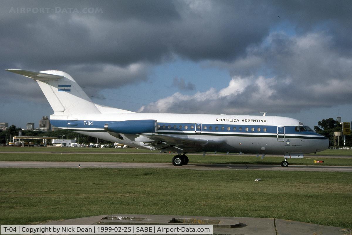 T-04, 1970 Fokker F.28-1000 Fellowship C/N 11028, SABE