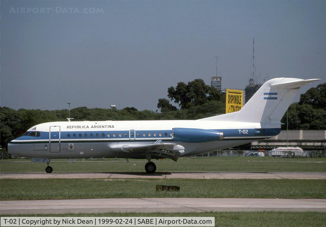 T-02, 1972 Fokker F.28-1000 Fellowship C/N 11048, SABE