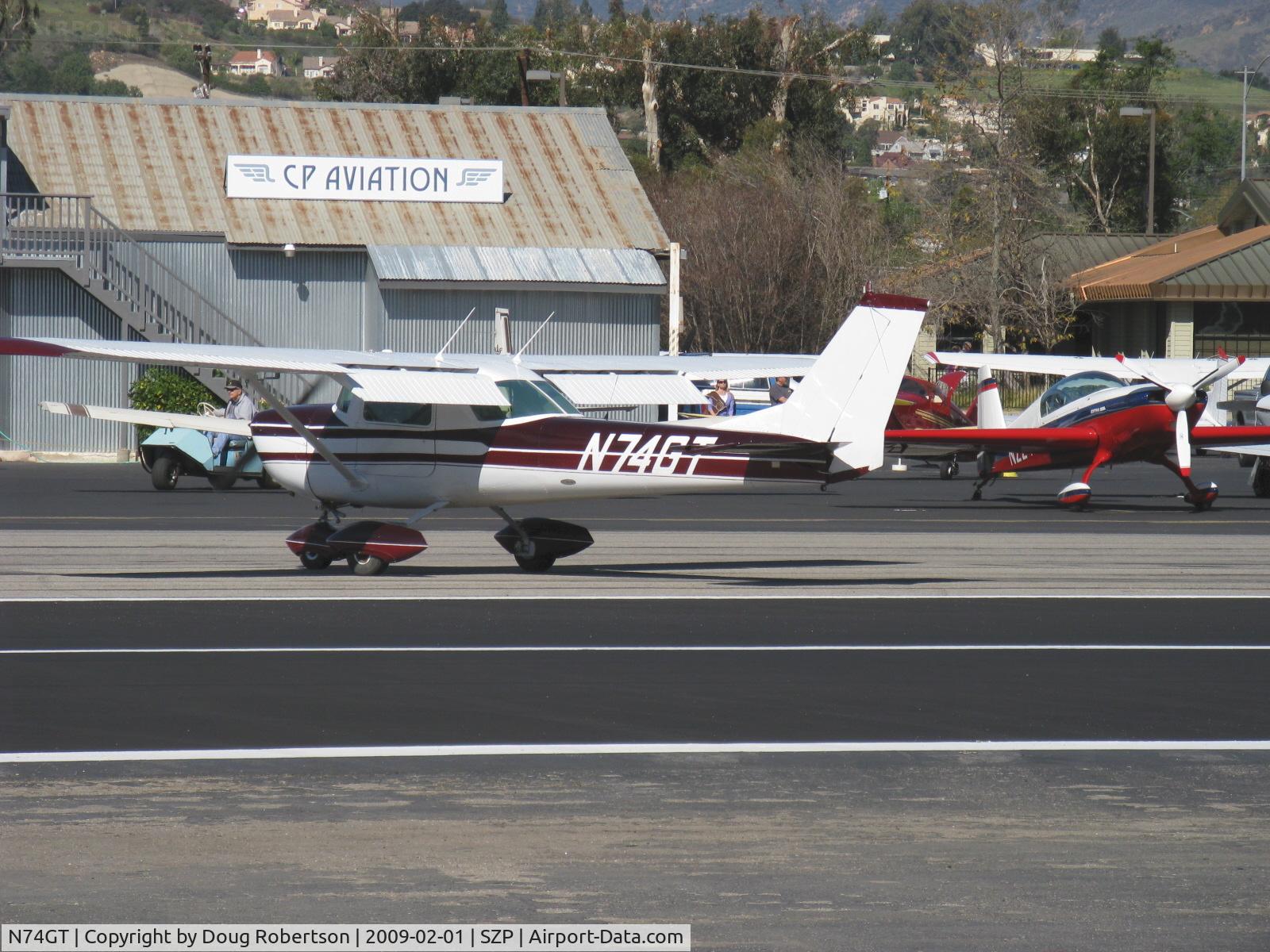 N74GT, 1969 Cessna 150J C/N 15070302, 1969 Cessna 150J, Continental O-200 100 Hp, taxi