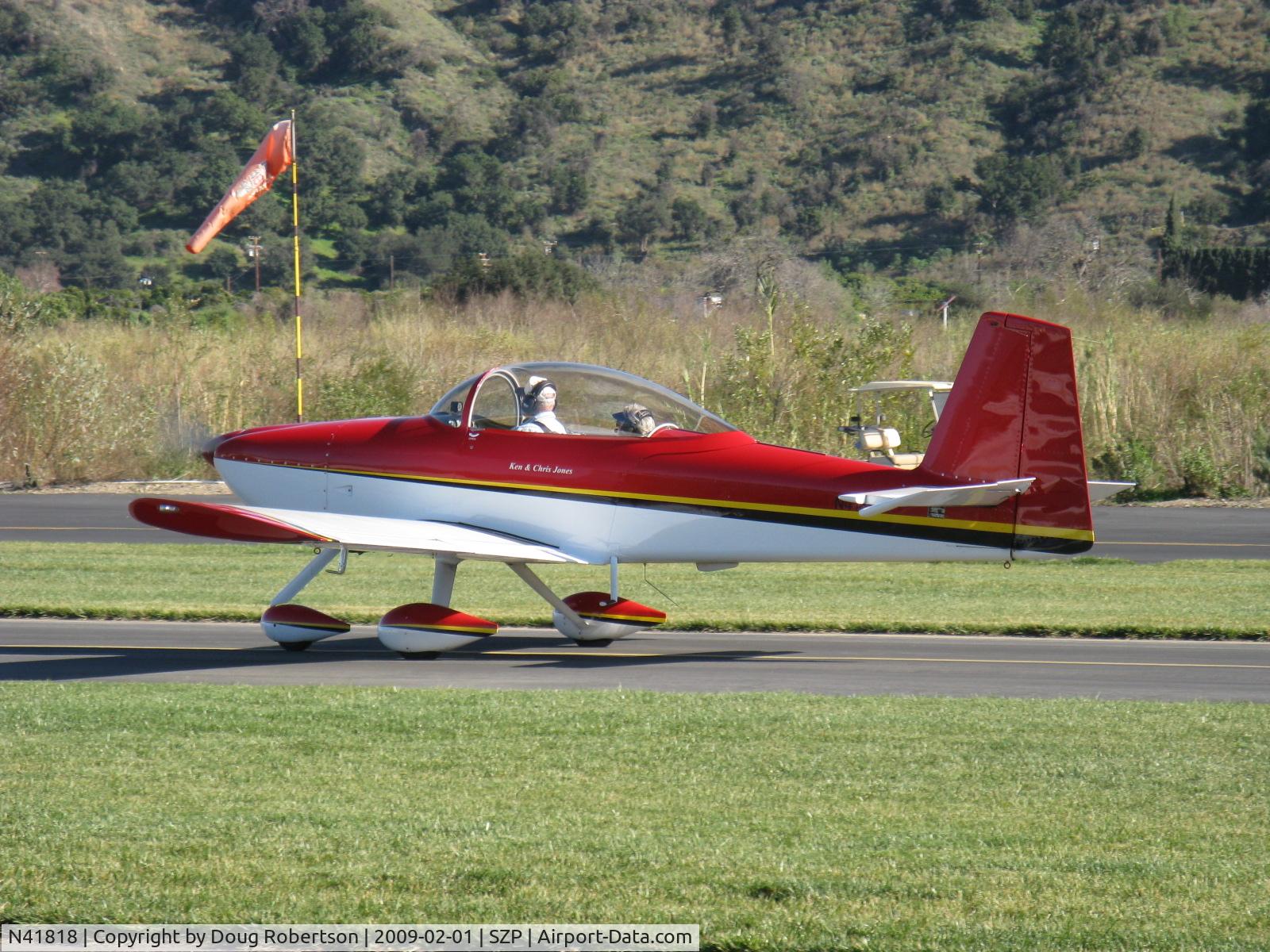 N41818, 2004 Vans RV-8A C/N 81158, 2004 Jones VAN's RV-8A, Lycoming IO-360, taxi