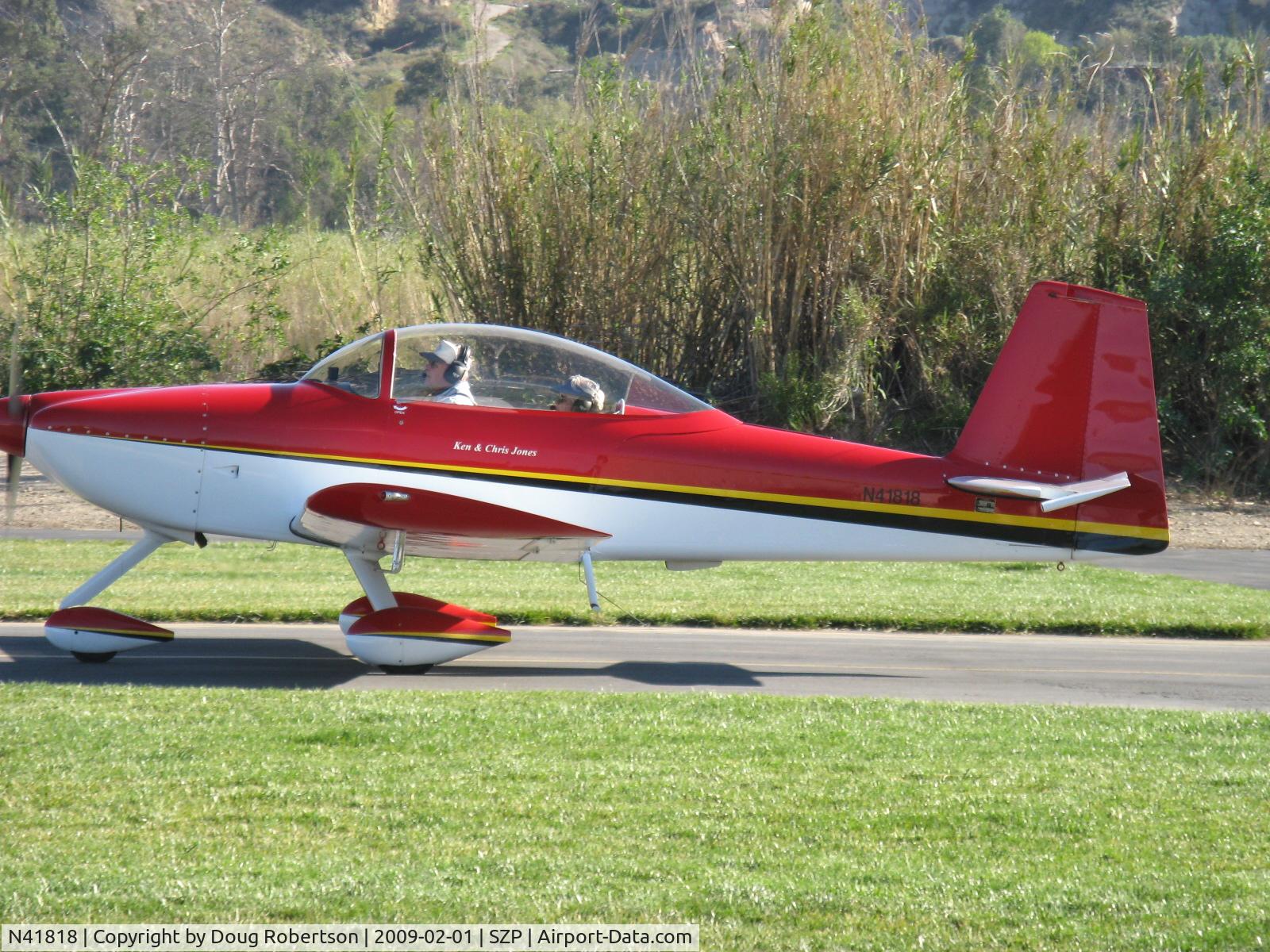 N41818, 2004 Vans RV-8A C/N 81158, 2004 Jones VAN's RV-8A, Lycoming IO-360, taxi