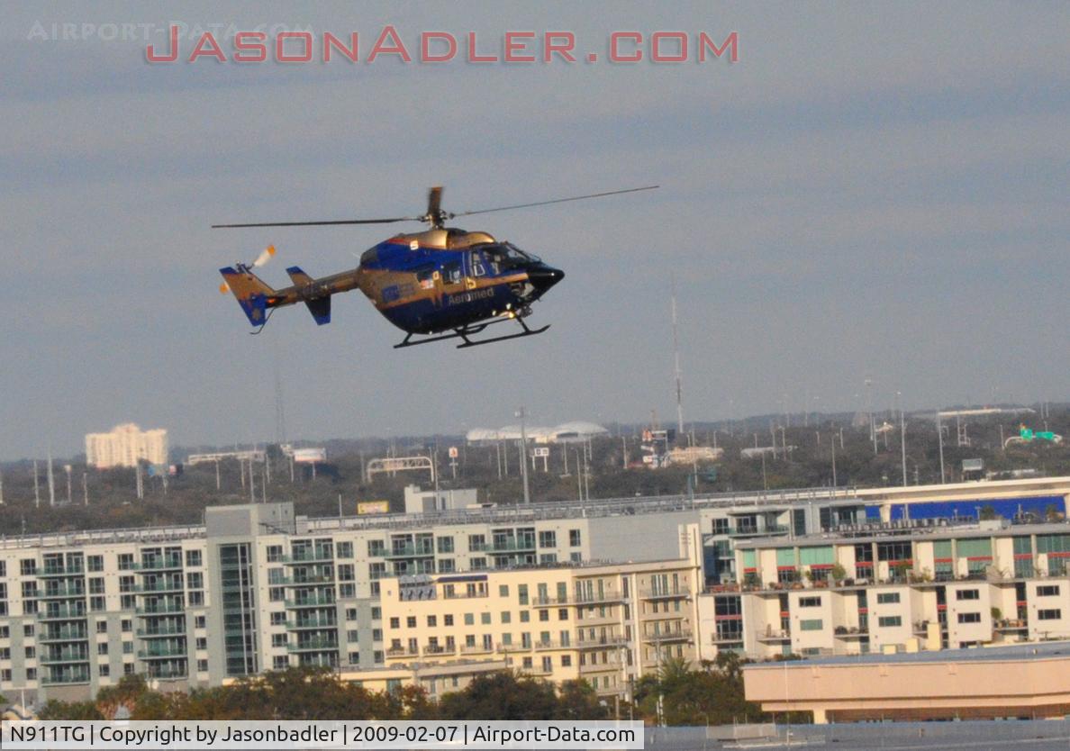 N911TG, 1993 Eurocopter-Kawasaki BK-117C-1 C/N 7506, This is the approach to the other photo 