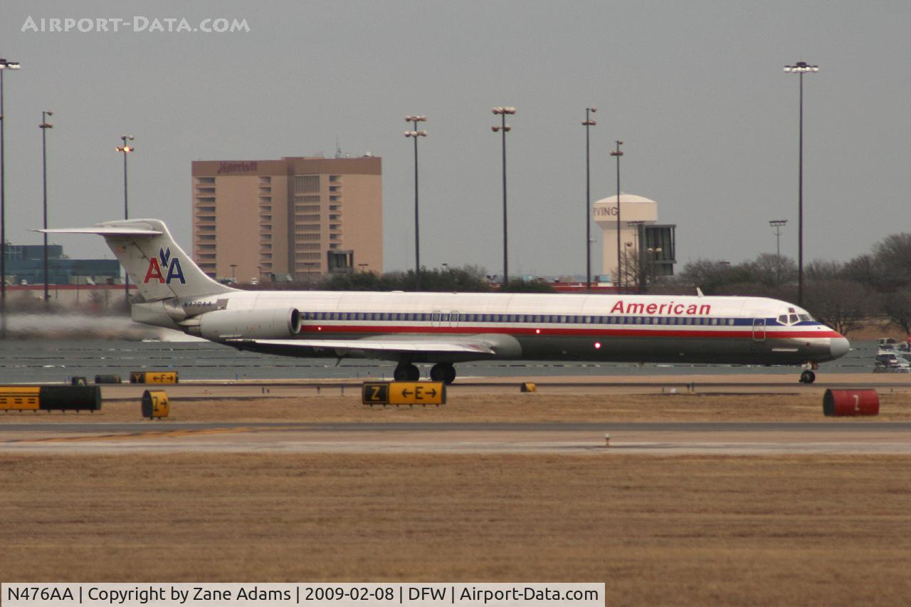 N476AA, 1988 McDonnell Douglas MD-82 (DC-9-82) C/N 49651, American Airlines MD-80 at DFW
