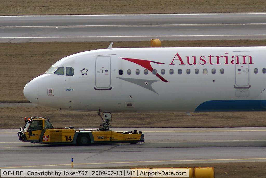 OE-LBF, 2001 Airbus A321-211 C/N 1458, Austrian Airlines Airbus A321-211