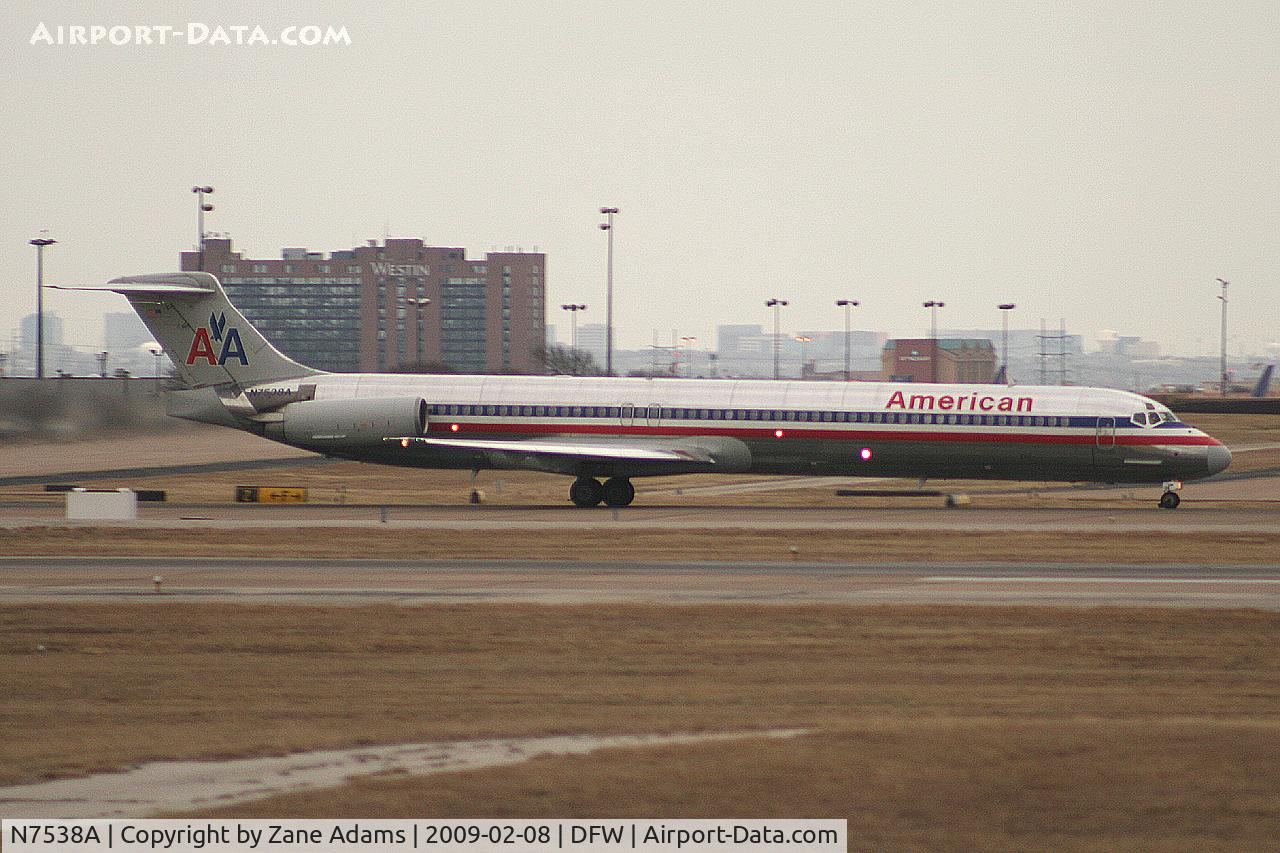 N7538A, 1990 McDonnell Douglas MD-82 (DC-9-82) C/N 49992, American Airlines MD-80 at DFW