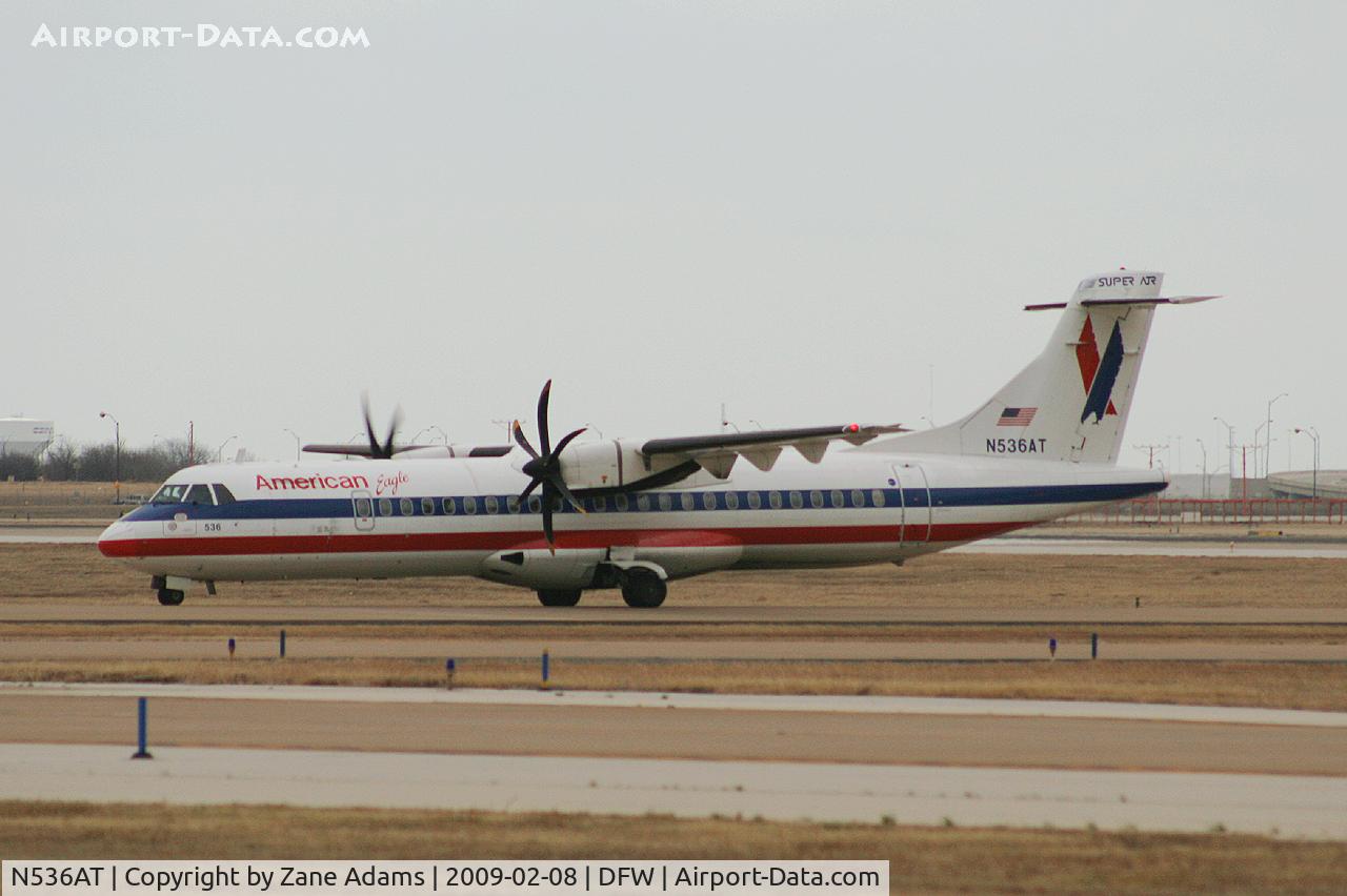 N536AT, 1997 ATR 72-212A C/N 536, American Eagle at DFW