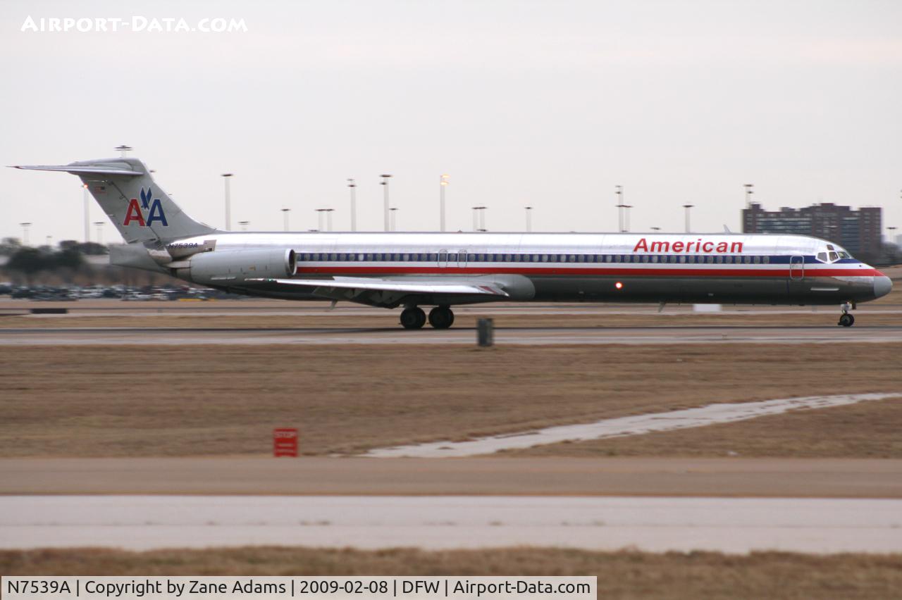 N7539A, 1990 McDonnell Douglas MD-82 (DC-9-82) C/N 49993, American Airlines MD-80 at DFW