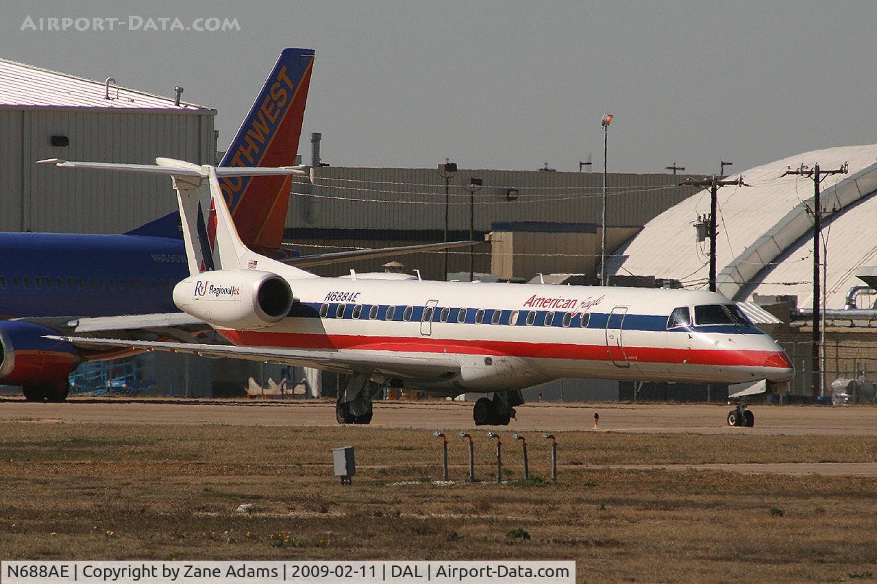 N688AE, 2004 Embraer ERJ-145LR (EMB-145LR) C/N 14500849, American Eagle at Love Field