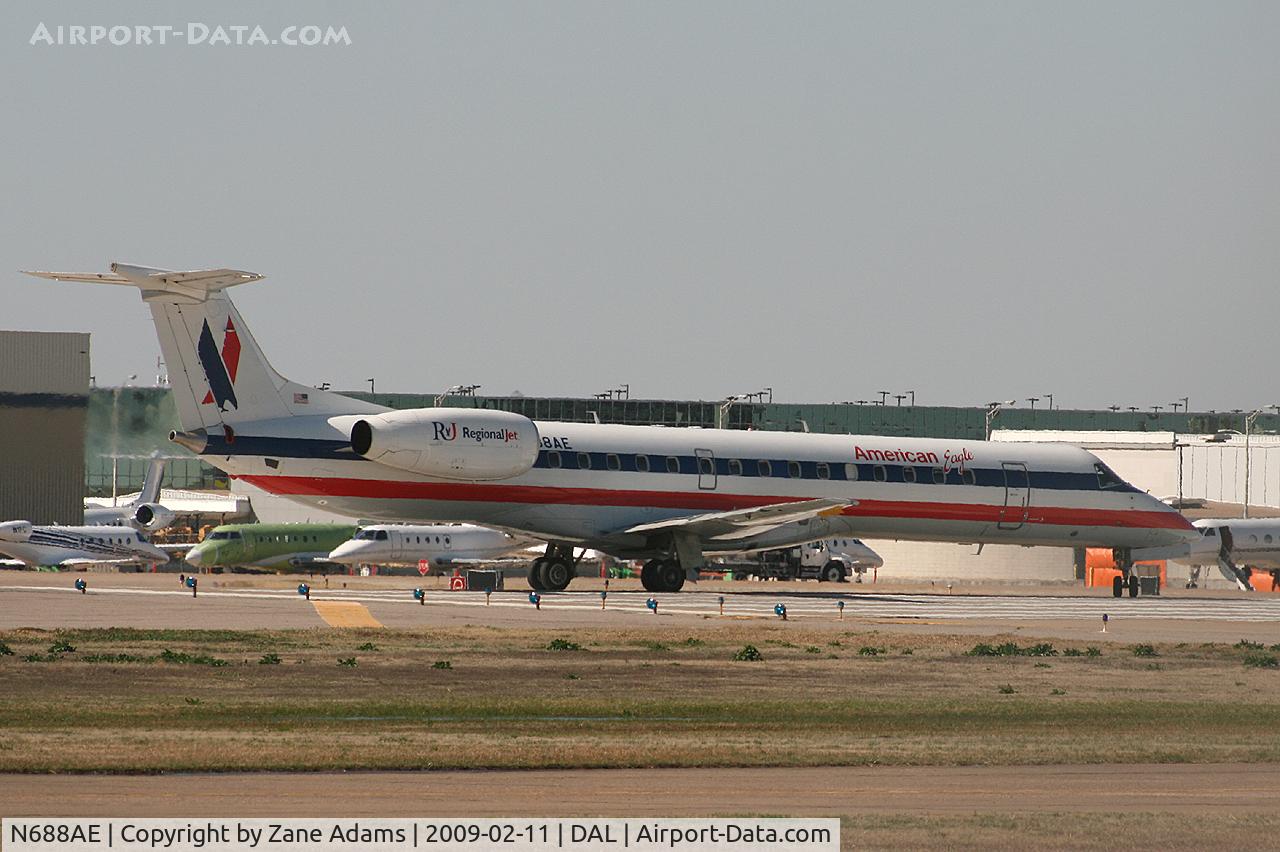 N688AE, 2004 Embraer ERJ-145LR (EMB-145LR) C/N 14500849, American Eagle at Love Field