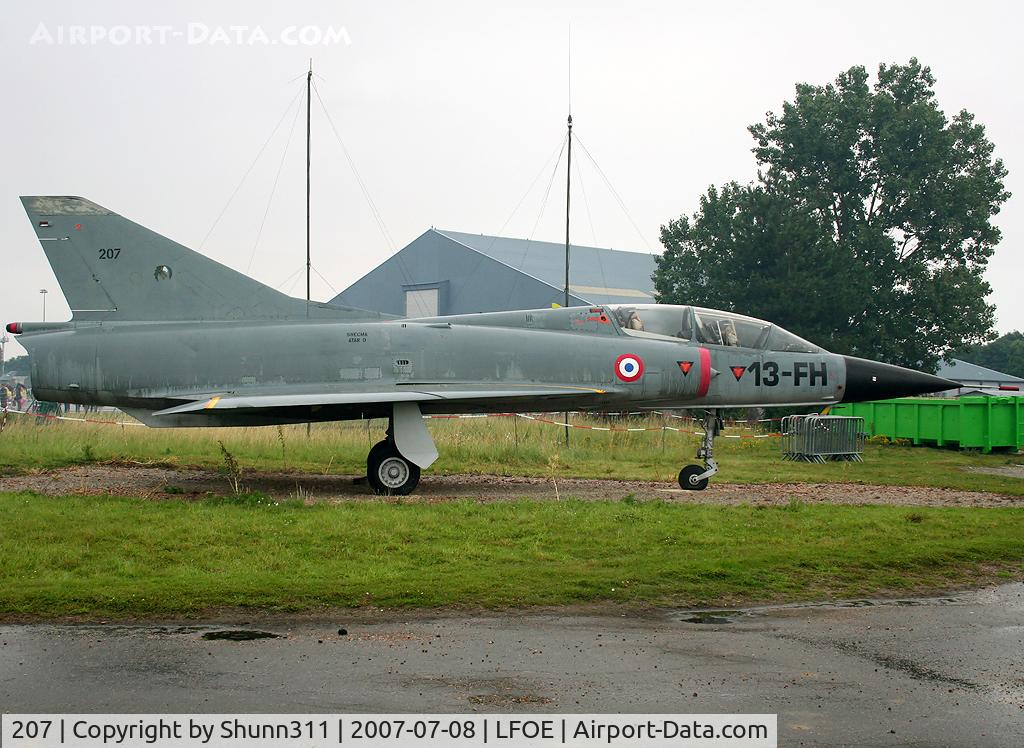 207, Dassault Mirage IIIB C/N 207, Preserved Mirage III inside LFOE Air Base