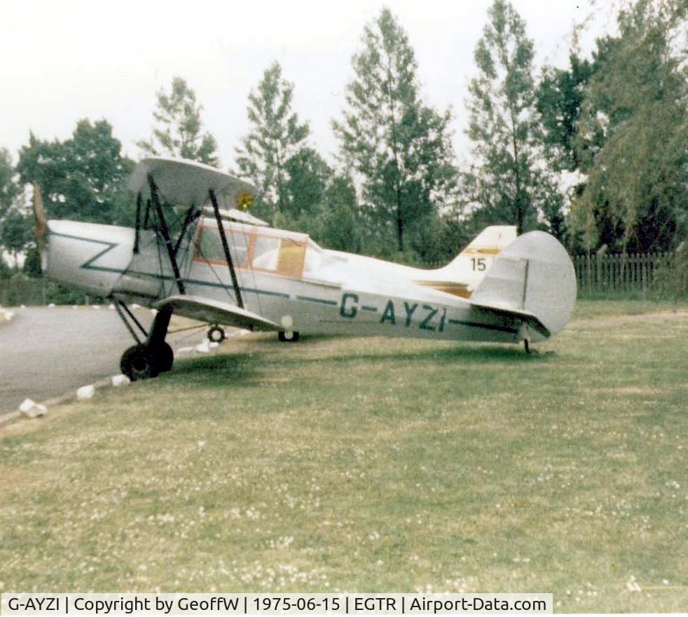 G-AYZI, 1951 Stampe-Vertongen SV-4C C/N 15, Based Stampe at Elstree in 1975