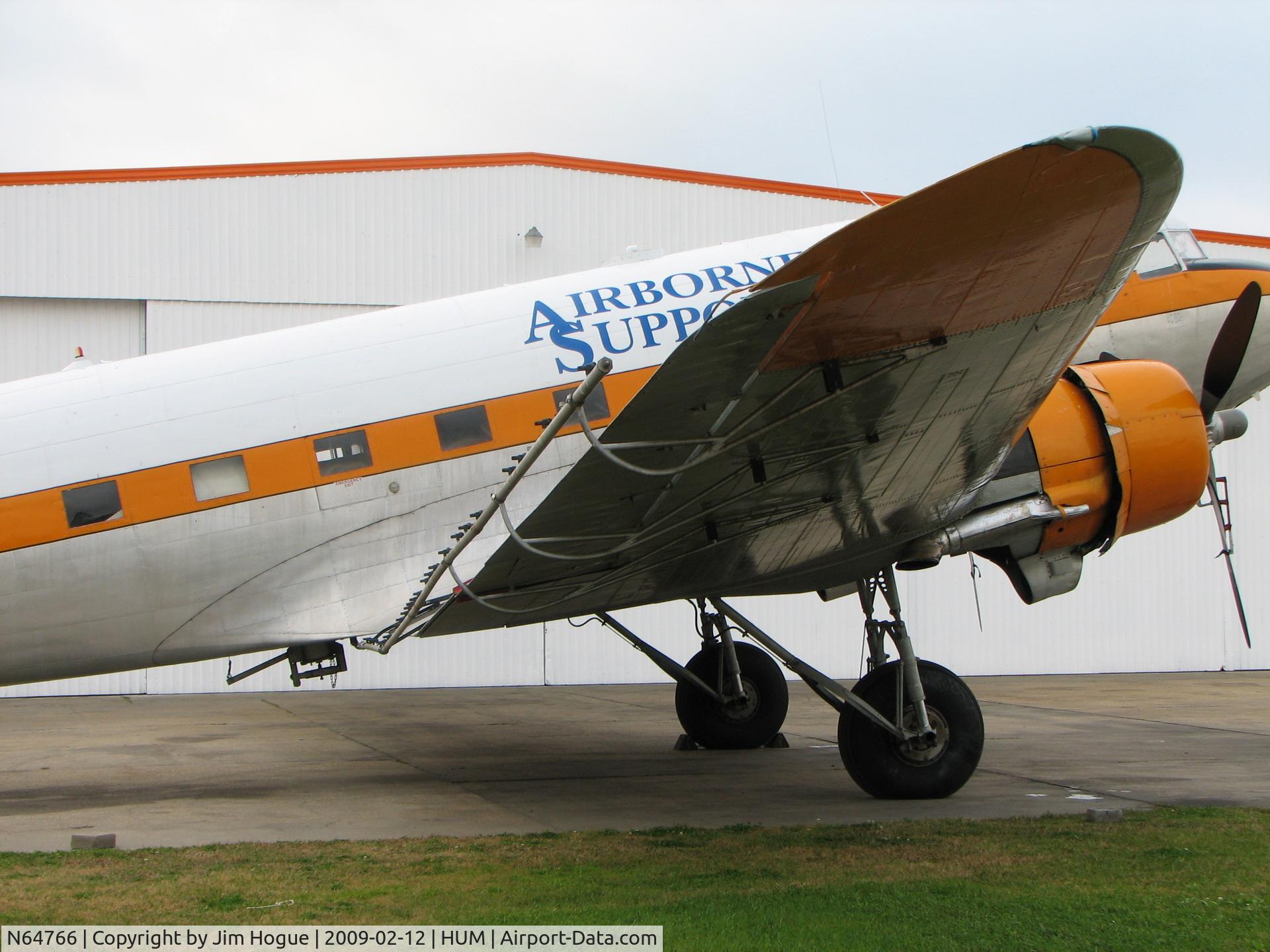 N64766, 1945 Douglas C-47 C/N 27218, This shows the oil remediation system used to treat oil slicks