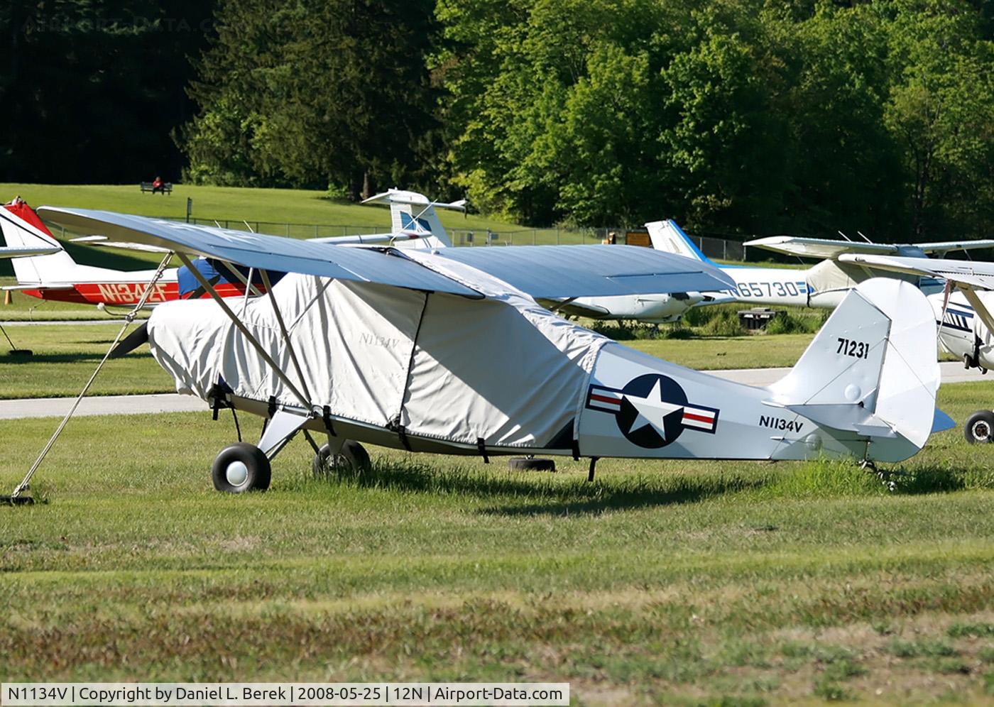 N1134V, 1946 Aeronca 7AC Champion C/N 7BCM-444, The silver doping gives this old lady a sleek look.  I hope to capture her 
