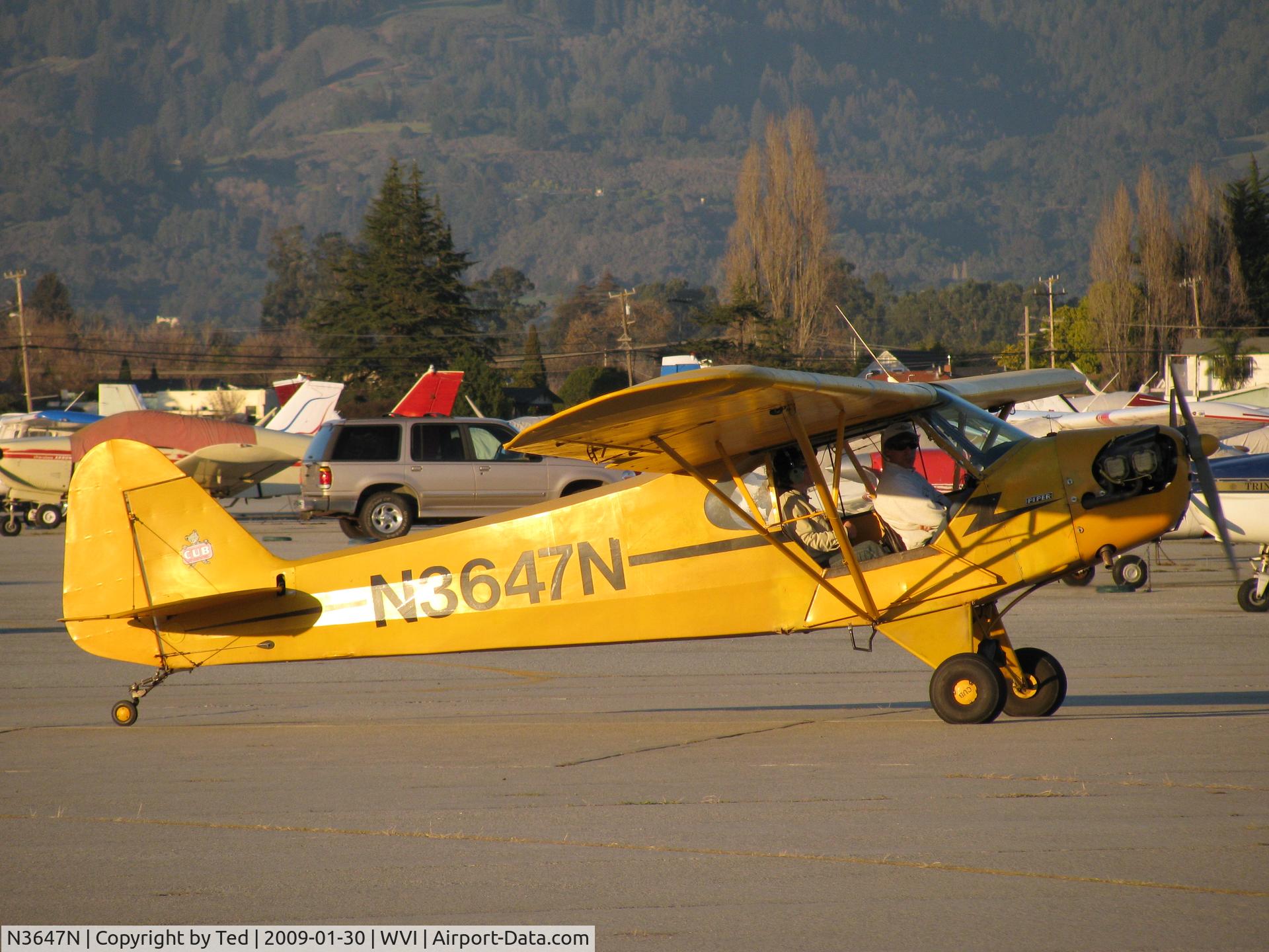 N3647N, 1947 Piper J3C-65 Cub C/N 22906, N3647N at wvi