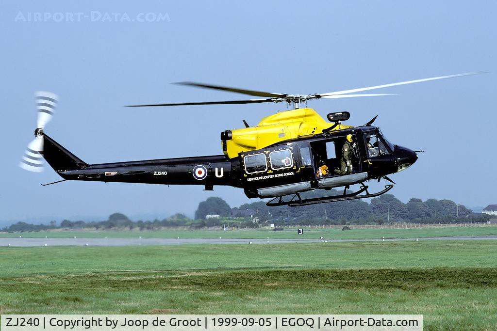 ZJ240, 1997 Bell 412EP Griffin HT1 C/N 36163, The Valley based Griffins can be recognised by the winch and the sliding door including the forward pannel giving the winch operator more operating space.