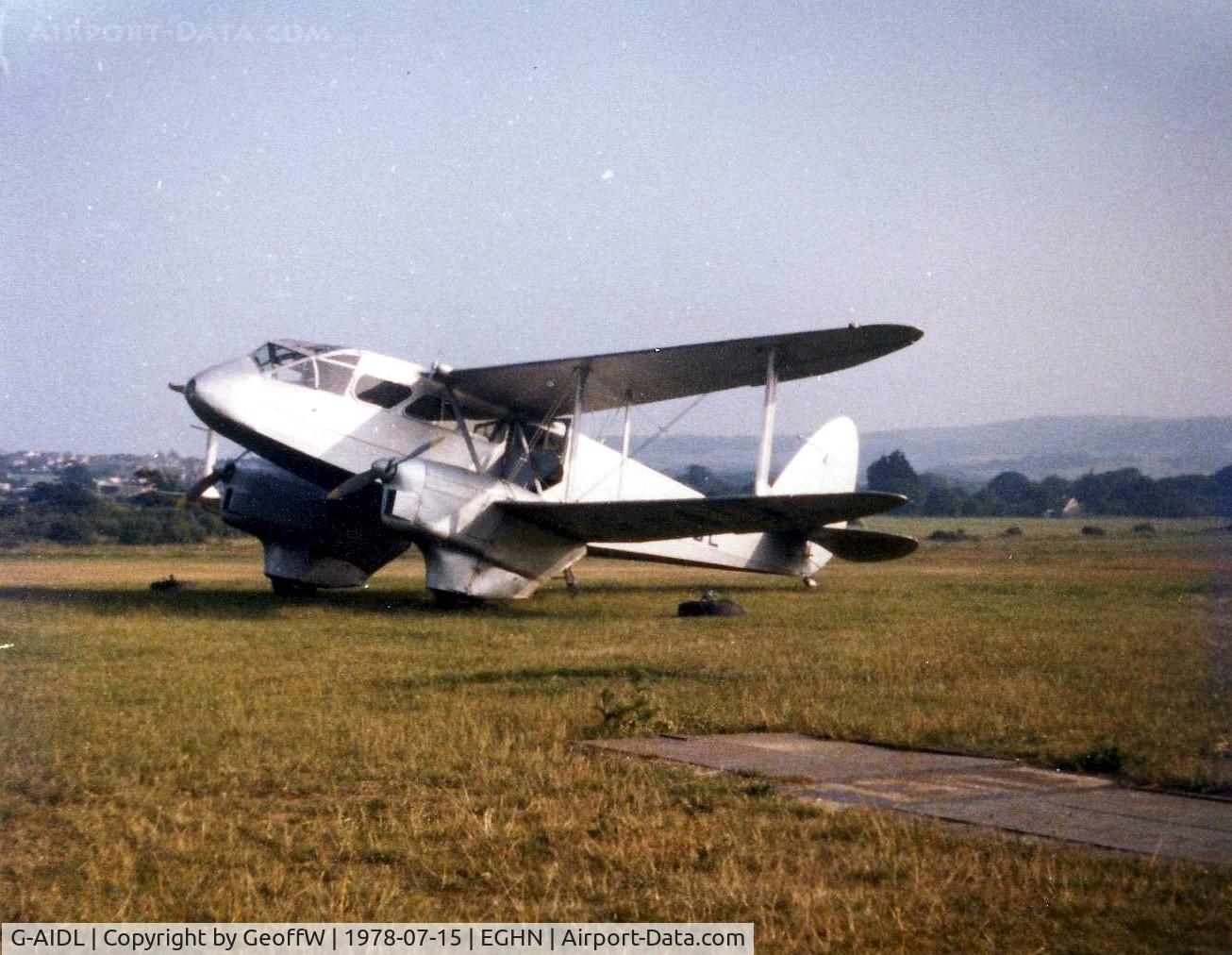 G-AIDL, 1946 De Havilland DH-89A Dominie/Dragon Rapide 6 C/N 6968, DH-89A Dragon Rapide G-AIDL spent several years in the late 1970's and early 1980's operating round the Isle of Wight pleasure flights from Sandown