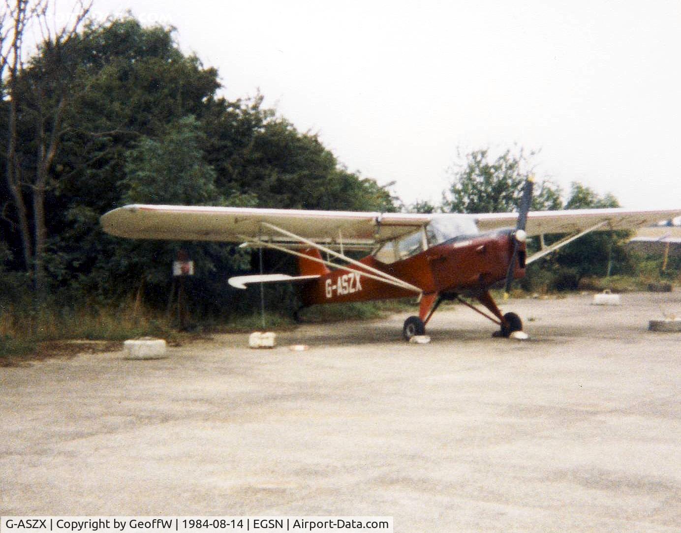 G-ASZX, 1964 Beagle A-61 Terrier C/N B.3742, Beagle A.61 Terrier G-ASZX at Bourn in 1984