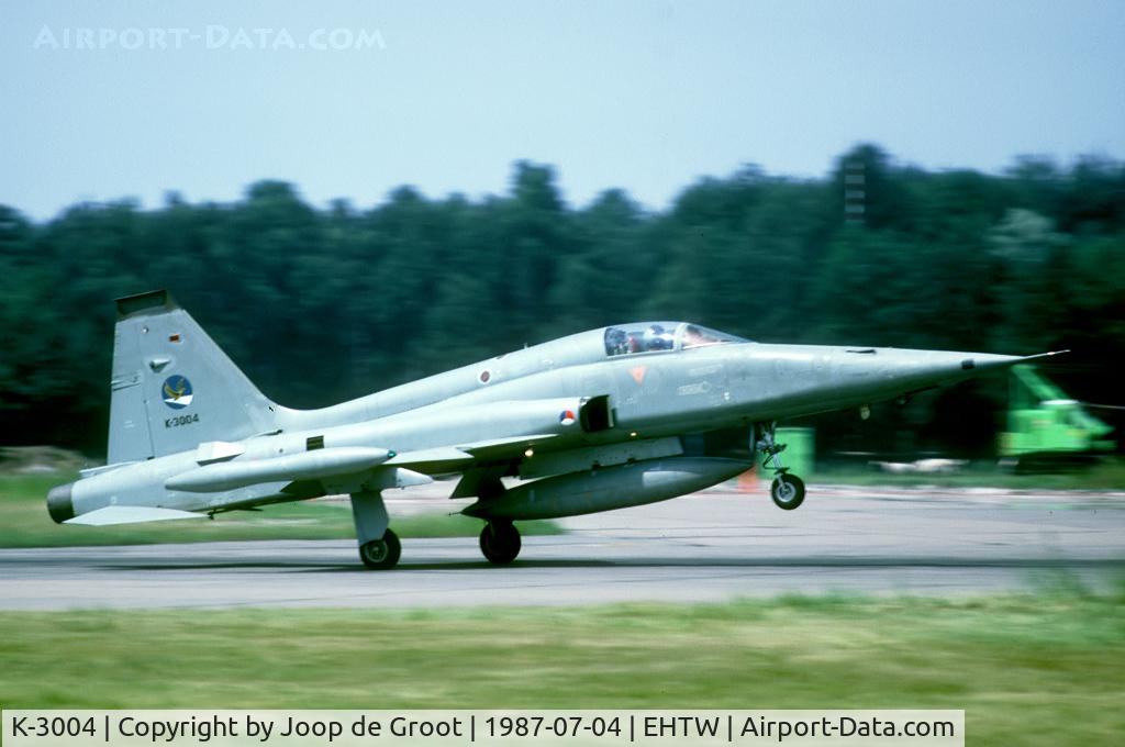 K-3004, 1970 Canadair NF-5A Freedom Fighter C/N 3004, Seen at the Twenthe open house in 1987.