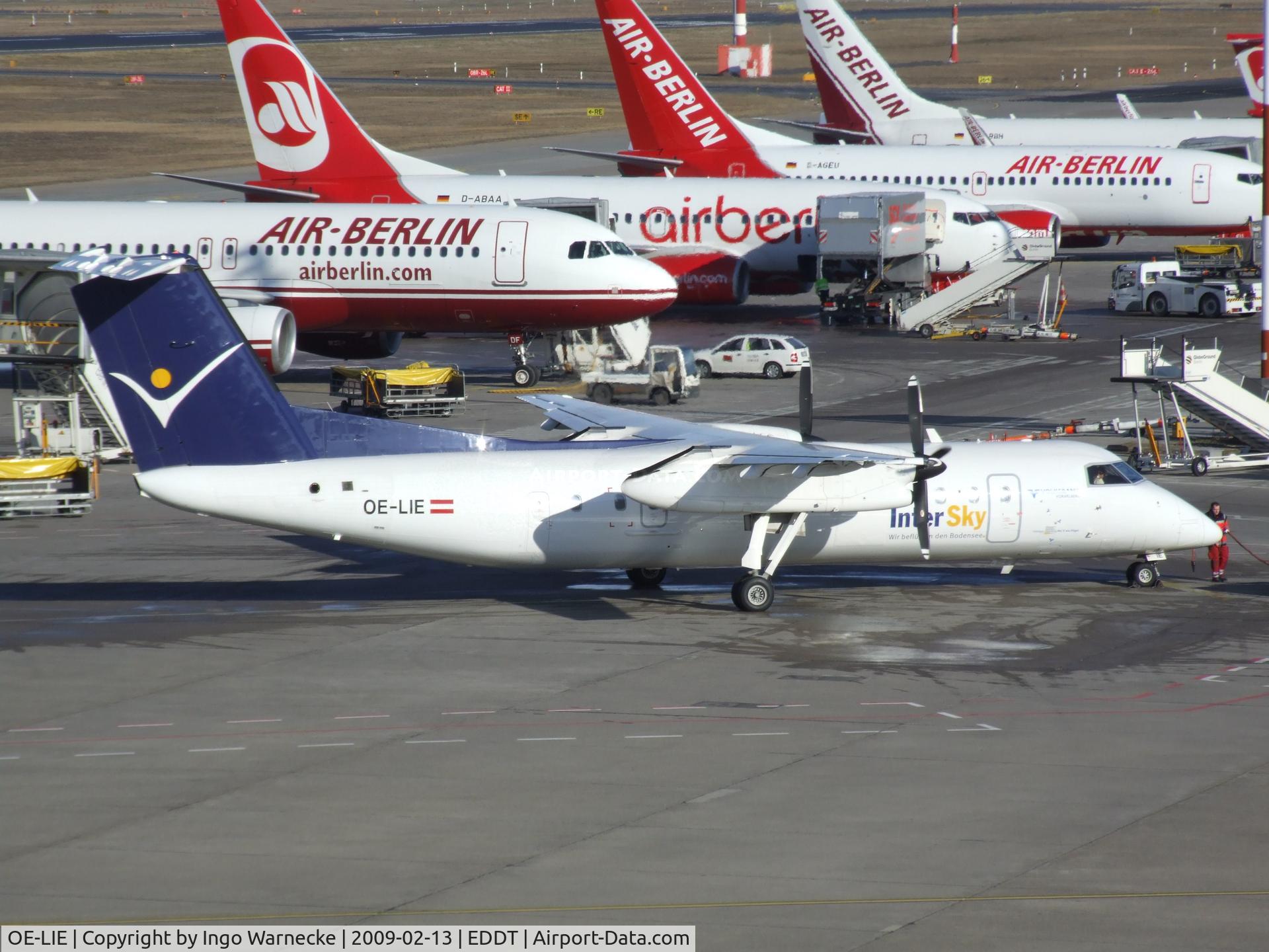 OE-LIE, 2000 De Havilland Canada DHC-8-315Q Dash 8 C/N 546, Bombardier (De Havilland Canada) DHC-8-315Q Dash 8 of InterSky at Berlin Tegel airport