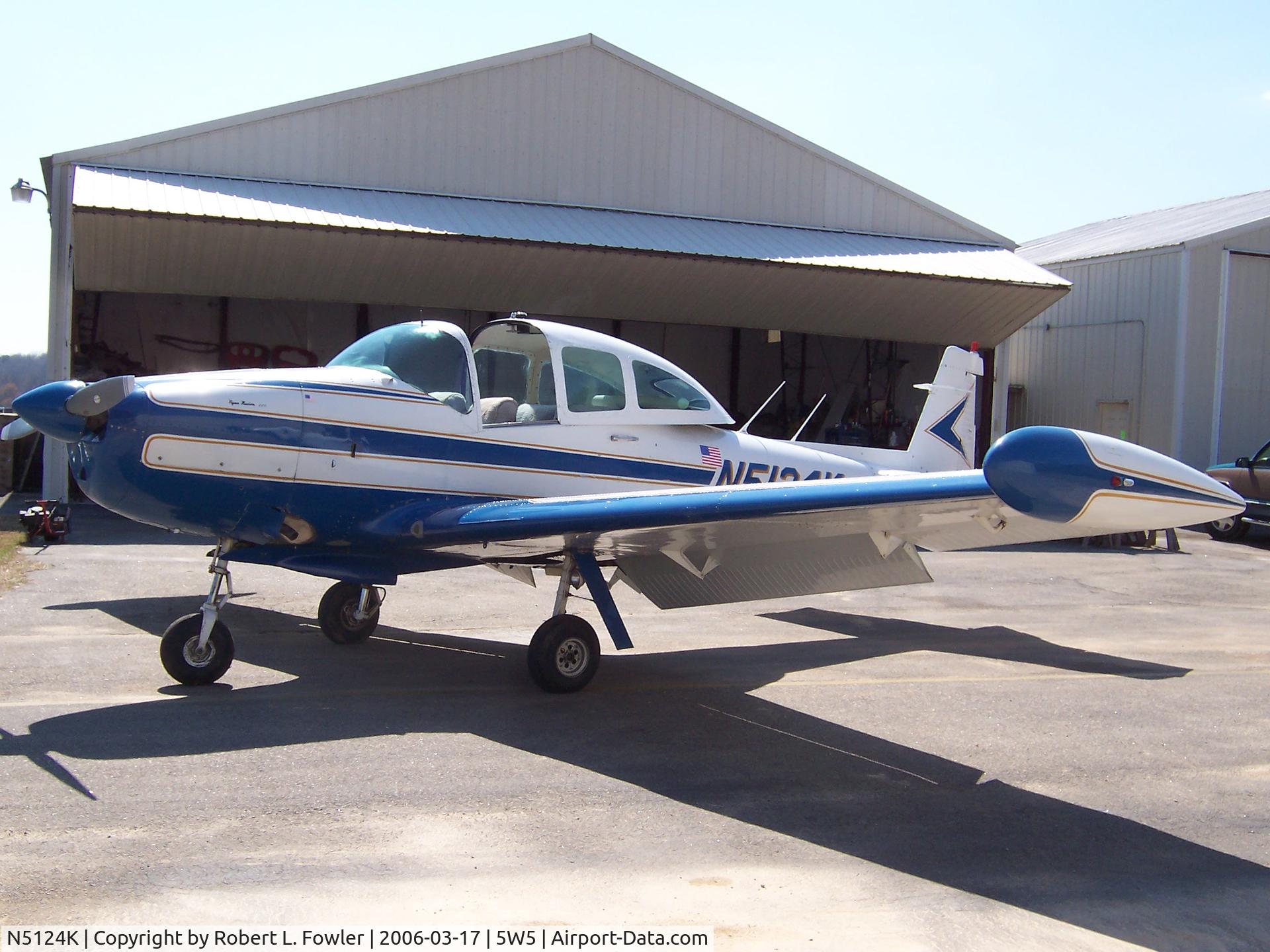 N5124K, 1950 Ryan NAVION A C/N NAV-4-2024, Just out of annual