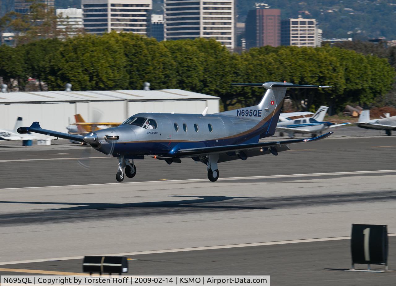 N695QE, 2007 Pilatus PC-12/47 C/N 834, N695QE arriving on RWY 21