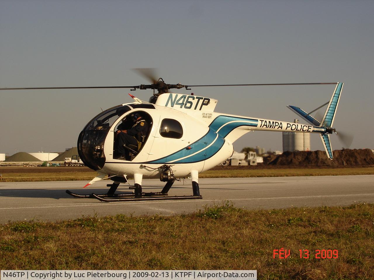 N46TP, Hughes OH-6 C/N 68-17308, OH-6 on the ground