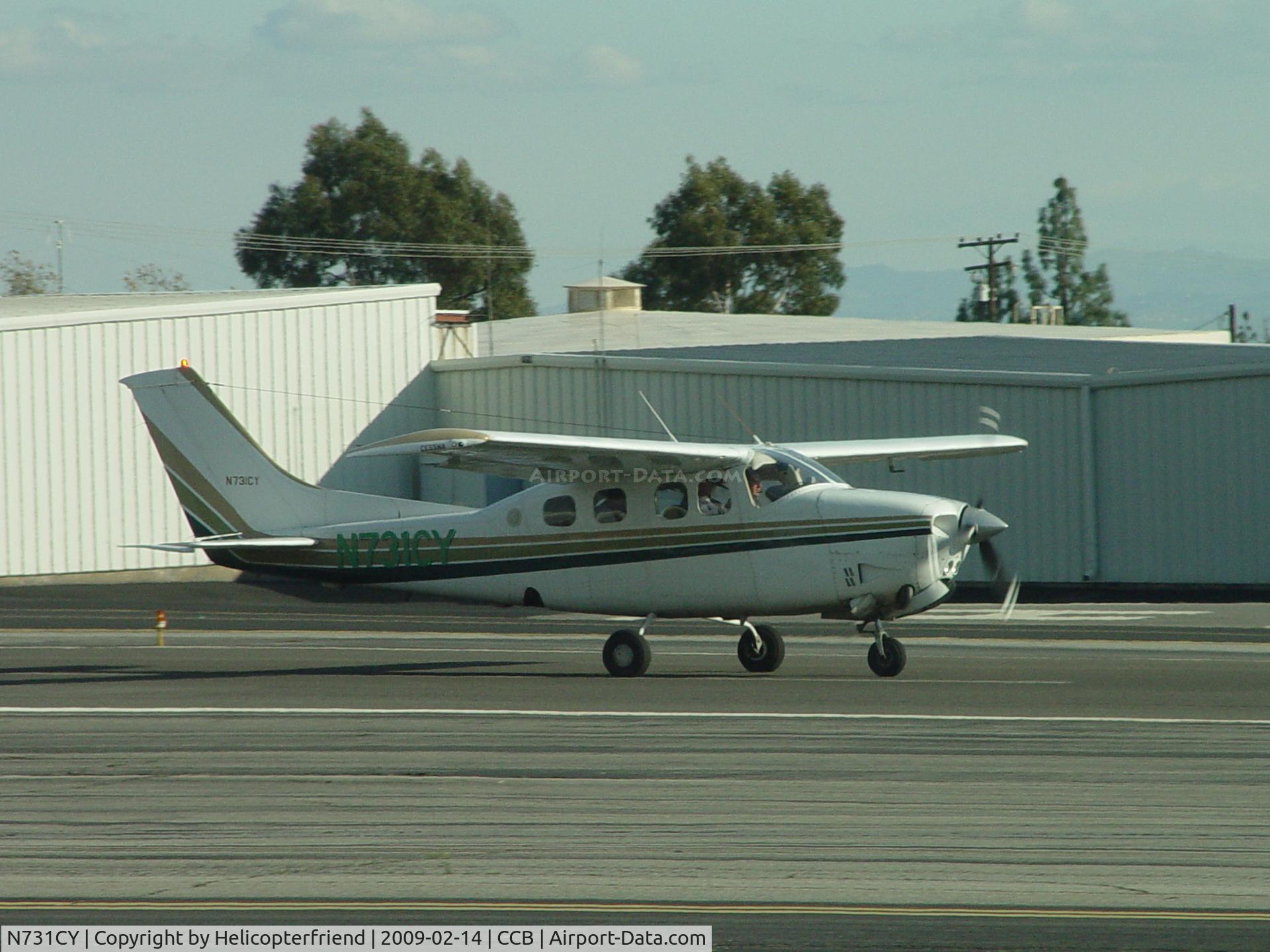 N731CY, 1979 Cessna P210N Pressurised Centurion C/N P21000442, Take off roll westbound from Cable