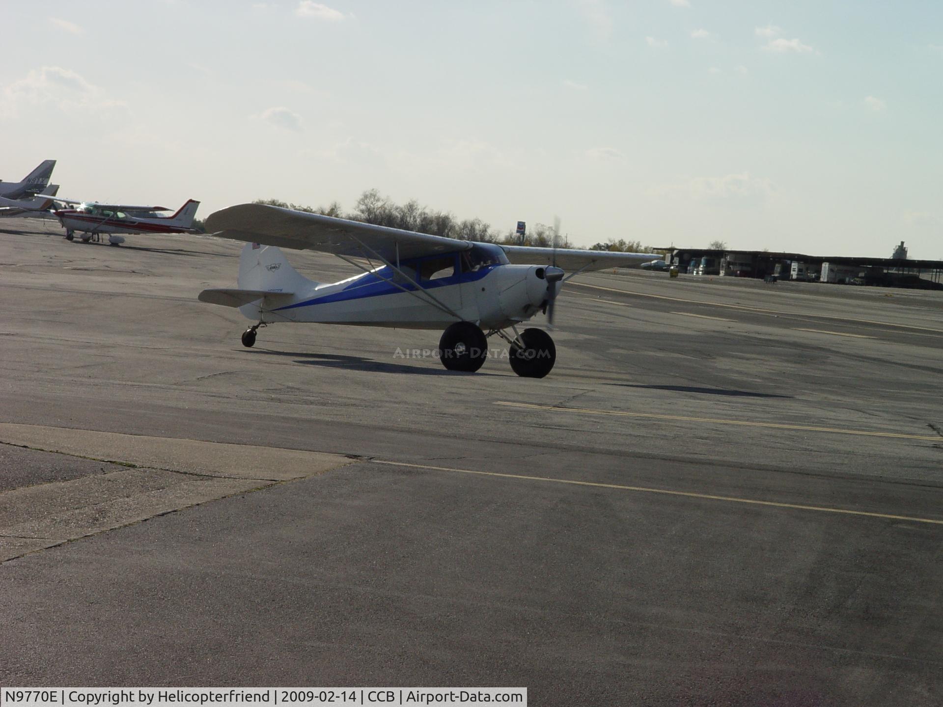 N9770E, 1946 Aeronca 11AC Chief C/N 11AC-1415, Once started, taxiing for take off