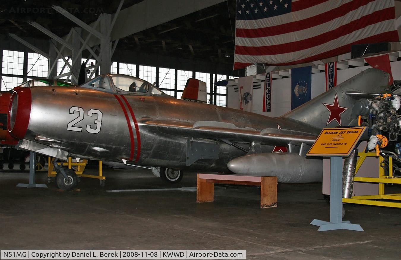 N51MG, 1954 Mikoyan-Gurevich MiG-15bis C/N 1961, Though this MiG wears 'White 23' of the Soviet Air Force, she formerly flew for the Chinese.