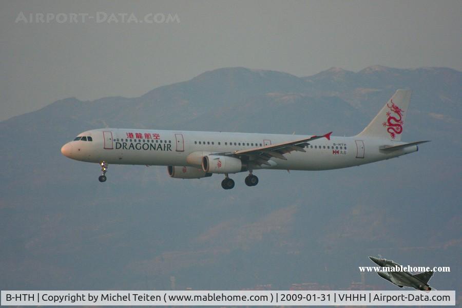 B-HTH, 2003 Airbus A321-231 C/N 1984, Dragonair approaching 25R