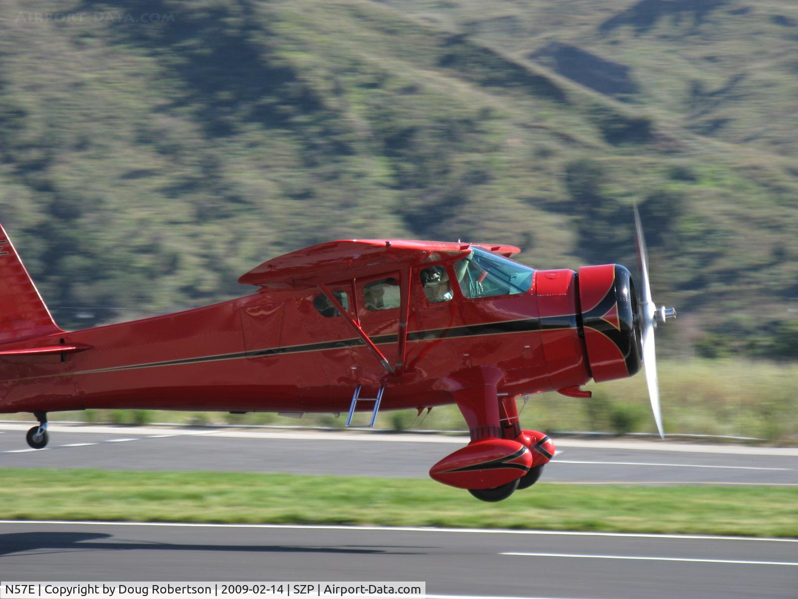 N57E, 1929 Howard Aircraft DGA-11 C/N 88, 1937 Howard DGA-11 CUSTOM, P&W R-985-N 450 Hp, takeoff climb Rwy 22