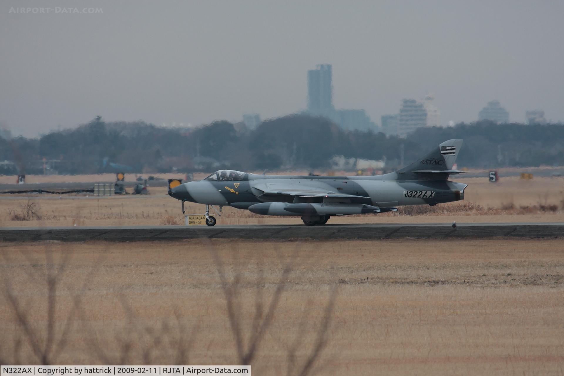 N322AX, 1959 Hawker Hunter F.58 C/N 41H-697454, It is taxing to RW01 at RJTA