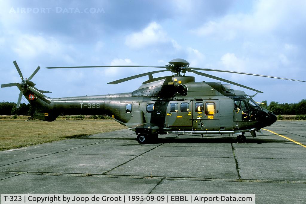 T-323, Aerospatiale TH89 Super Puma (AS-332M1) C/N 2360, Surprise visitor to the 1995 open house.