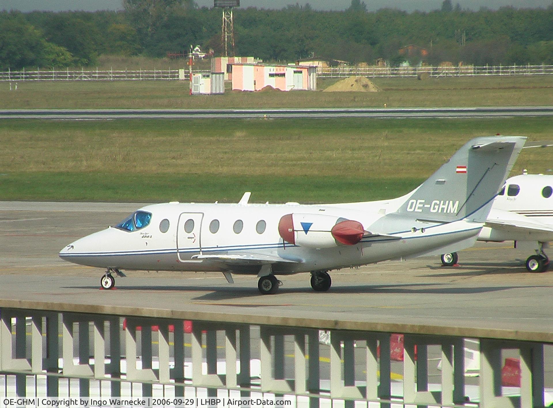 OE-GHM, 1997 Raytheon Beechjet 400A C/N RK-148, Raytheon 400A (a.k.a. Beechcraft Beechjet 400, a.k.a. Mitsubishi MU-300 Diamond) at Budapest Ferihegy I