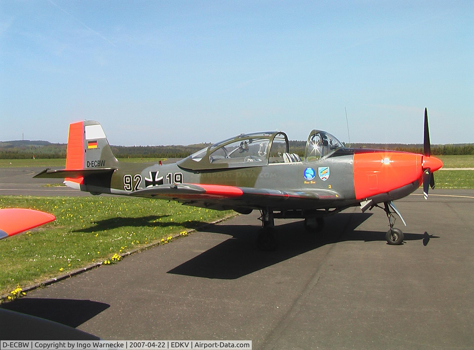 D-ECBW, 1958 Focke-Wulf FWP-149D C/N 316, Piaggio (VFW/Fokker (Focke-Wulf)) P.149D at Dahlemer Binz airfield