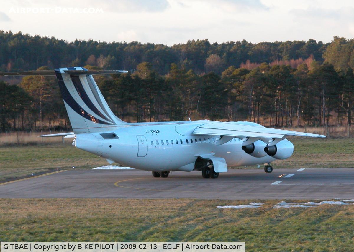 G-TBAE, 1983 British Aerospace BAe.146-200 C/N E2018, TURNING FOR TAKE OFF RWY 06