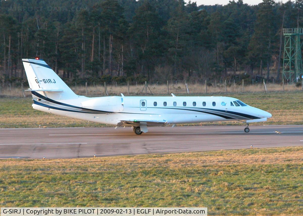G-SIRJ, 2008 Cessna 680 Citation Sovereign C/N 680-0216, WAITING FOR CLEARANCE RWY 06