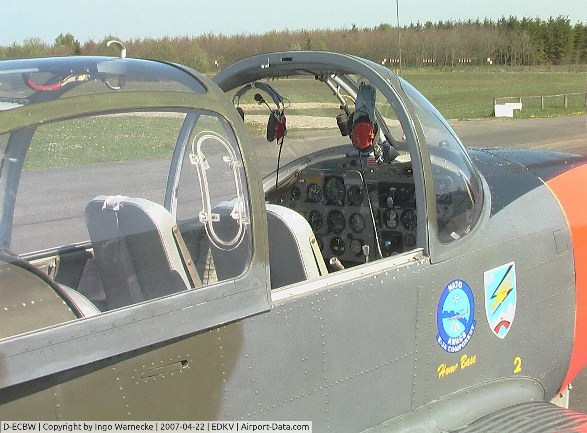 D-ECBW, 1958 Focke-Wulf FWP-149D C/N 316, Piaggio (VFW/Fokker (Focke-Wulf)) P.149D cockpit at Dahlemer Binz airfield  #c