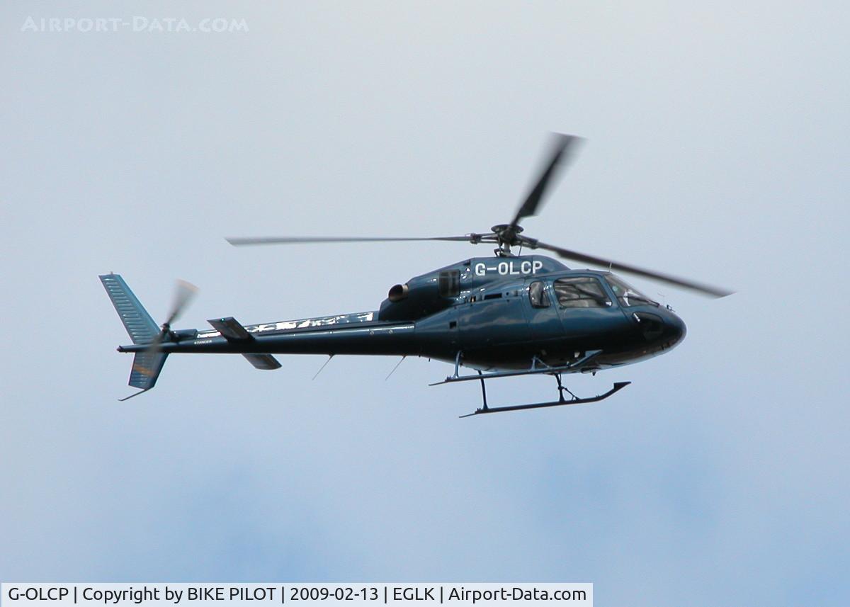 G-OLCP, 1994 Eurocopter AS-355N Ecureuil 2 C/N 5580, DEPARTING EAST BOUND