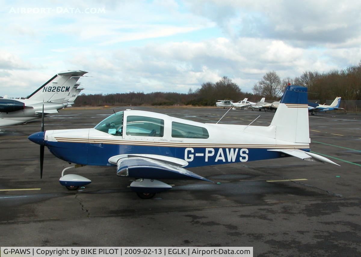 G-PAWS, 1979 Gulfstream American AA-5A Cheetah C/N AA5A-0806, PARKED IN FRONT OF THE TERMINAL FOR A WHILE