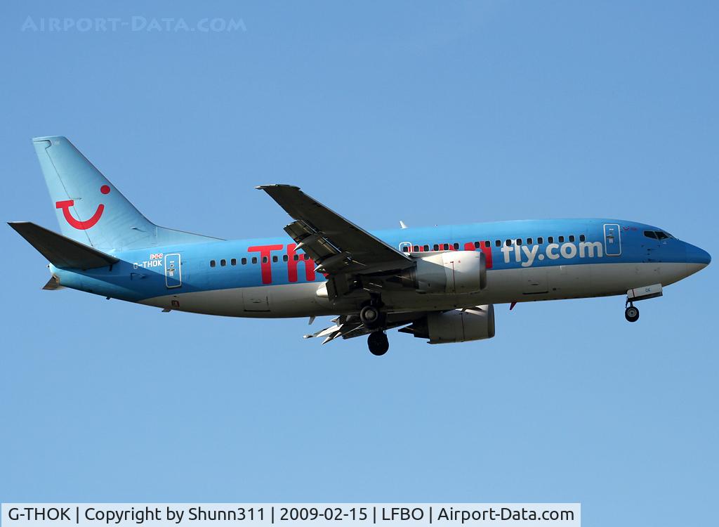 G-THOK, 1997 Boeing 737-36Q C/N 28660, Landing rwy 32L