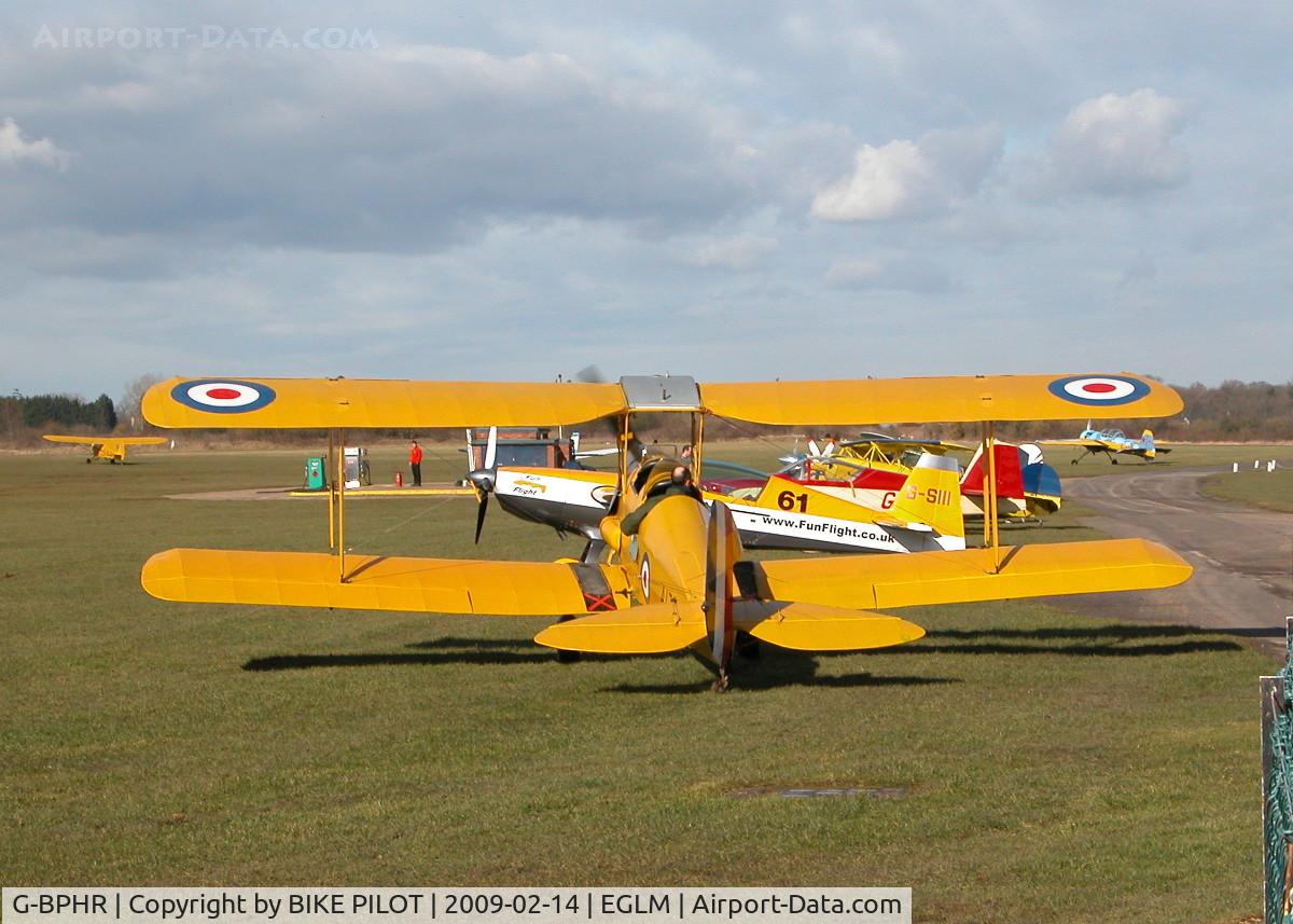 G-BPHR, 1940 De Havilland Australia DH-82A Tiger Moth C/N DHA45, AUSTRALIAN BUILT TIGER MOTH TAXYING IN