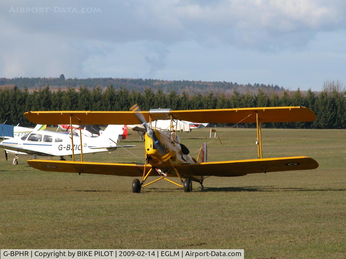 G-BPHR, 1940 De Havilland Australia DH-82A Tiger Moth C/N DHA45, AUSTRALIAN BUILT TIGER MOTH TAXYING IN AFTER RE-FUELING