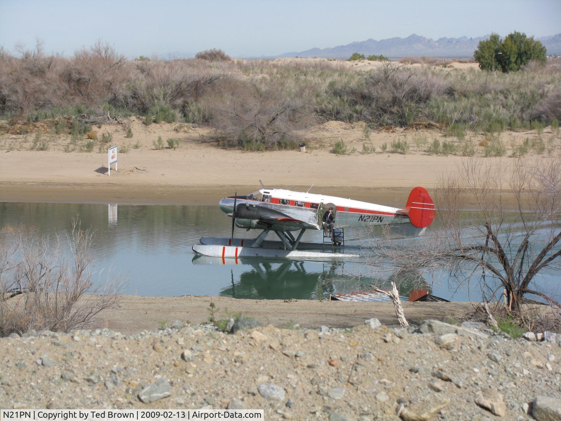 N21PN, 1952 Beech Expeditor 3NM C/N CA-181, Fort Mohave 2-13-2009