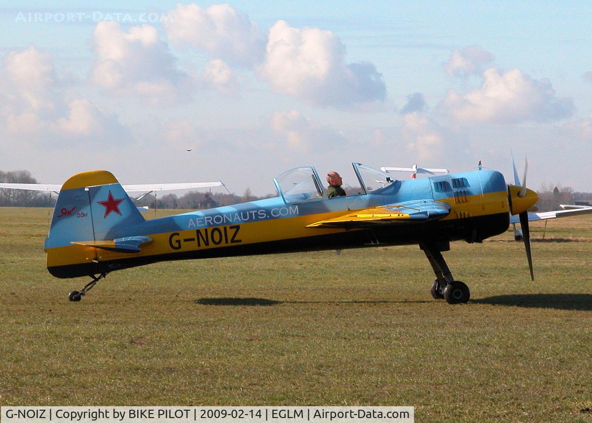 G-NOIZ, 1991 Yakovlev Yak-55M C/N 910104, COLORFUL YAK TAXYING TOWARDS THE FUEL PUMPS