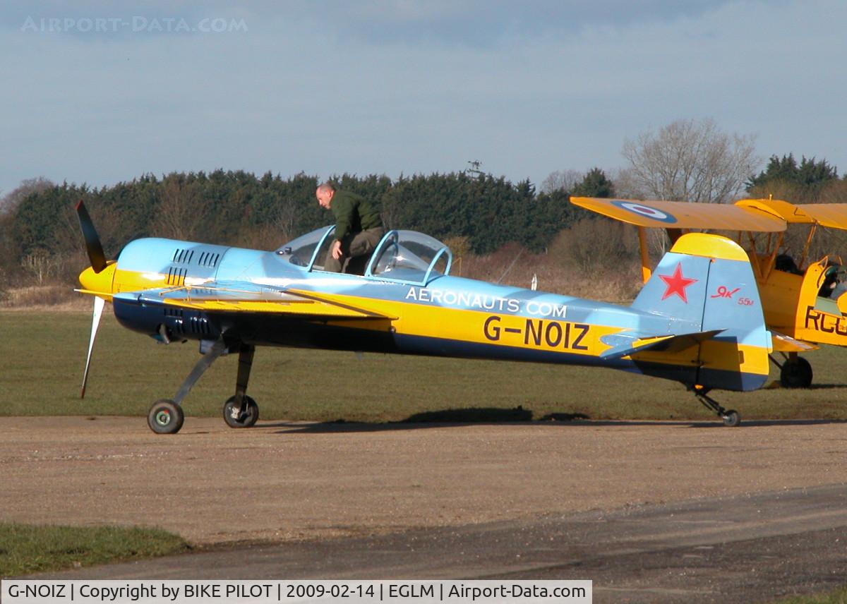 G-NOIZ, 1991 Yakovlev Yak-55M C/N 910104, COLORFUL YAK WAITING FOR FUEL